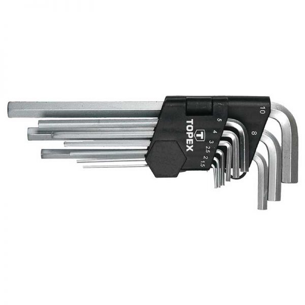 Ključ Imbus 1.5-10 mm 9 kom dugi Set Topex