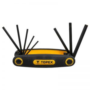 Ključ Torx 8 kom T9-T40 sklopiv Topex
