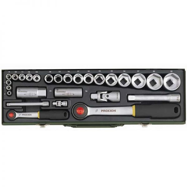 Ključevi nastavci u setu 1/4"+1/2" 27-djelni Proxxon