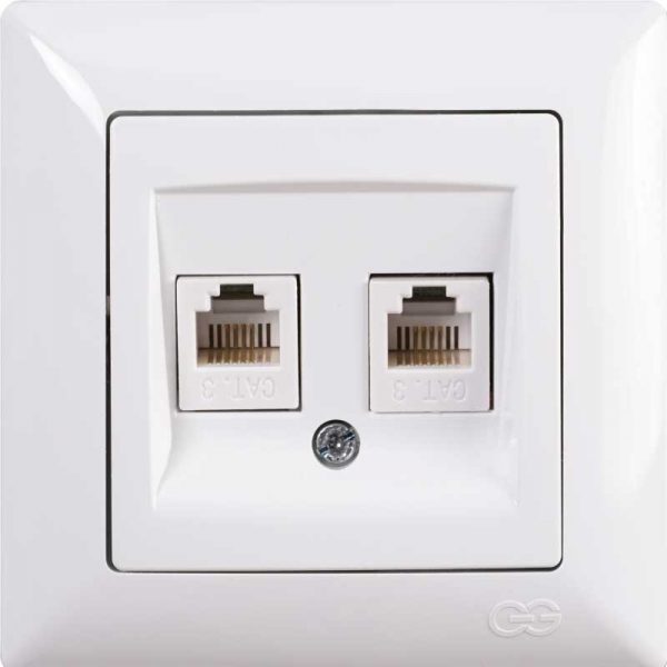 Utičnica telefonska 2XMJ 6/4RJ11