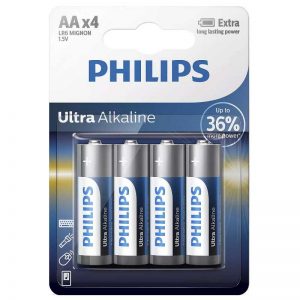 Baterija Philips Ultra Alkaline 1.5V AA LR6E4B/10
