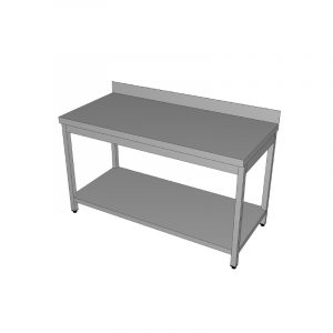 Končar Otvoreni radni stol sa zaštitom zida i donjom policom