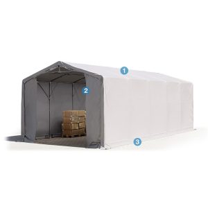 Skladišni šator PRIME PLUS 4x8x3,0 m 720 g/m²