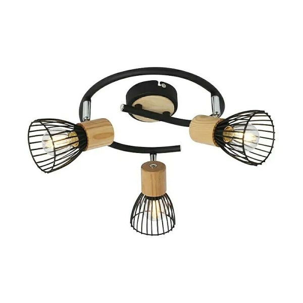 Rasvjeta Spot Black+Wood 3 Ferotehna