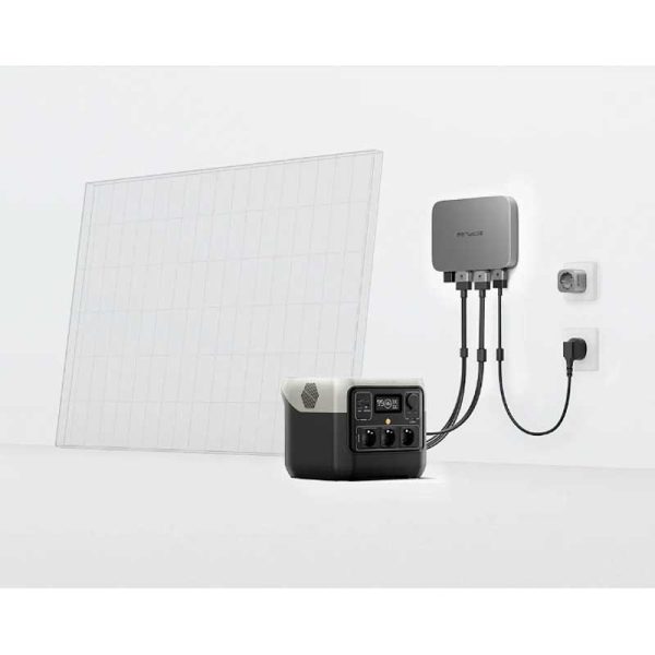 Solarni balkonski set – EcoFlow PowerStream Microinverter 800W + Baterija 0,7kWh – Off-grid s baterijom