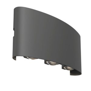 LED zidna svjetiljka Lambario Spider Grey 6x1W 4200K