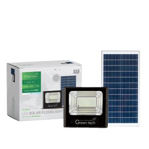 LED solarni reflektor Green Tech 100W, 6500K, IP65, solar