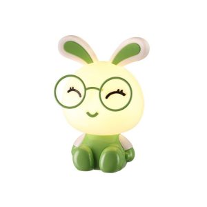 Stolna svjetiljka Bunny zelena bijela