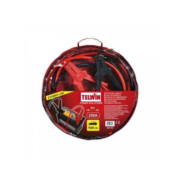 Telwin kablovi za startanje 3m, 16mm2, 250A