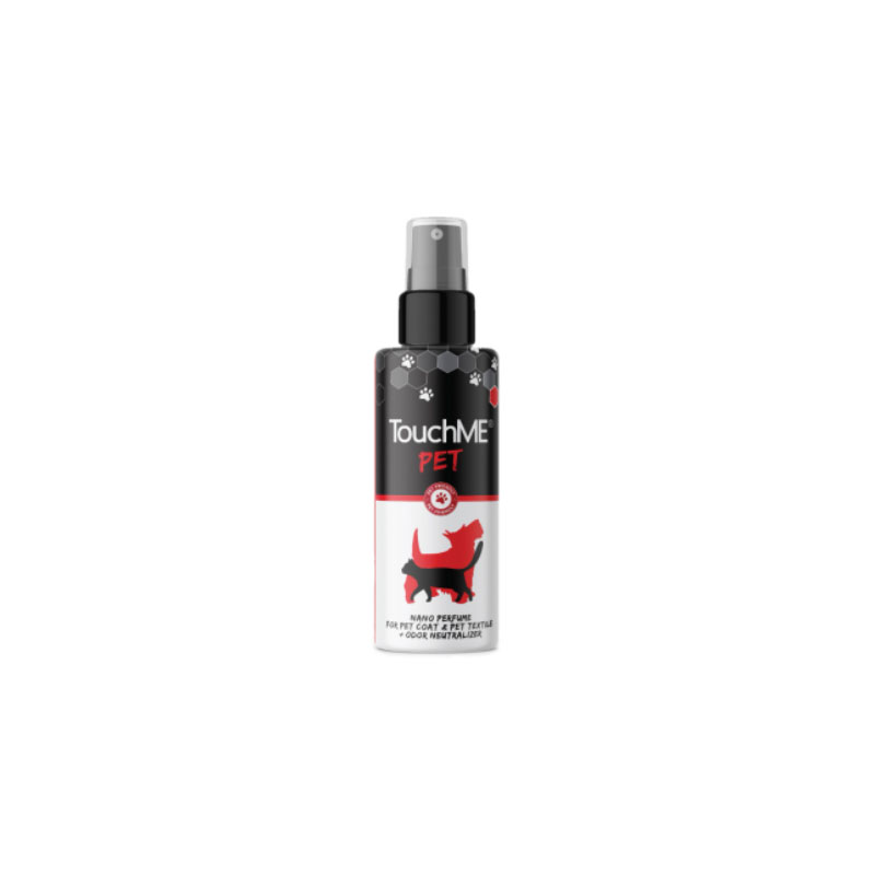 TouchME® PET RED - nano parfem za ljubimce i njihov tekstil + neutralizator neugodnih mirisa, aktivira se dodirom 50 ml