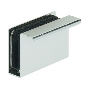 Limić za staklo crni Ručkica 245.66.321 - Protudio s ručkom, za magnetski pritisni zatvarač, staklena vrata, visina 23 mm.