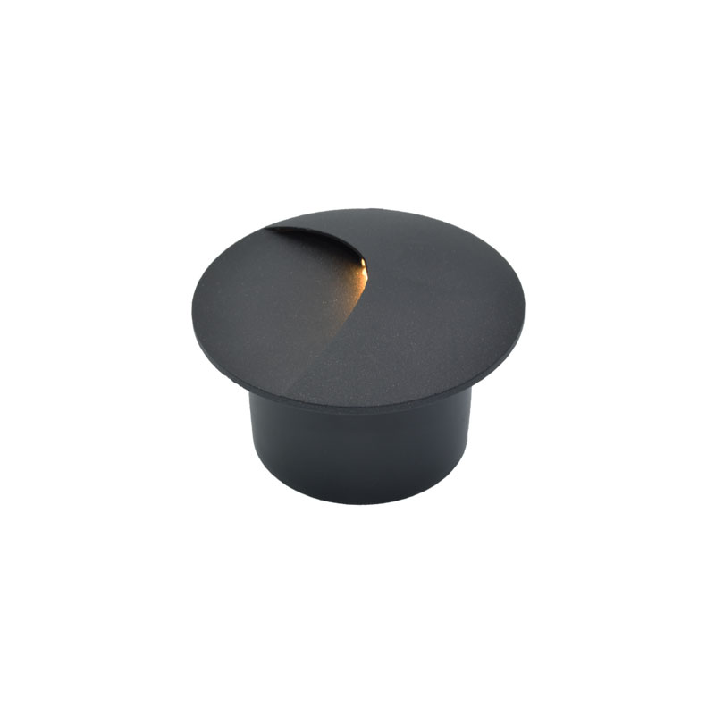LED ugradna zidna svjetiljka Green Tech 3W, 3000K IP44, crna - Slika 2