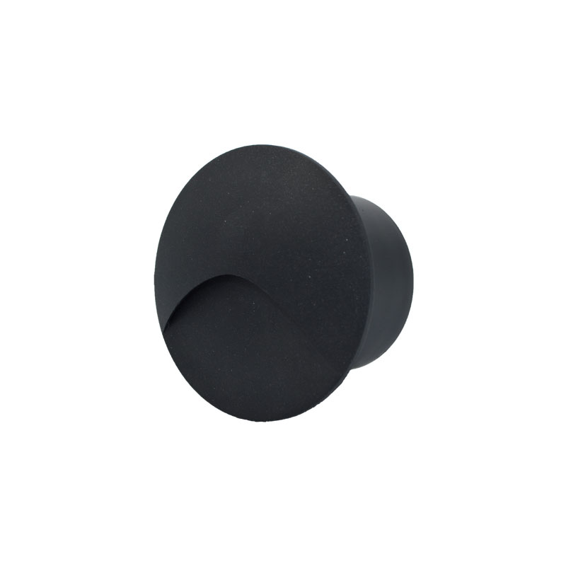 LED ugradna zidna svjetiljka Green Tech 3W, 3000K IP44, crna - Slika 5
