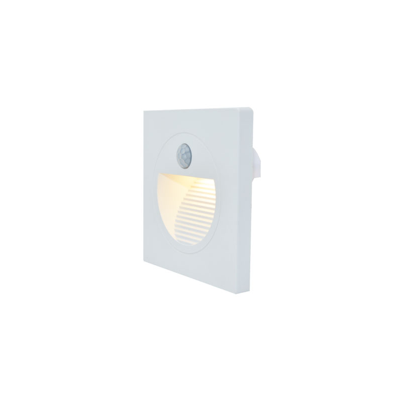 LED ugradna zidna svjetiljka sa senzorom Green Tech 1,5W, 3000K IP20, bijela - Slika 2