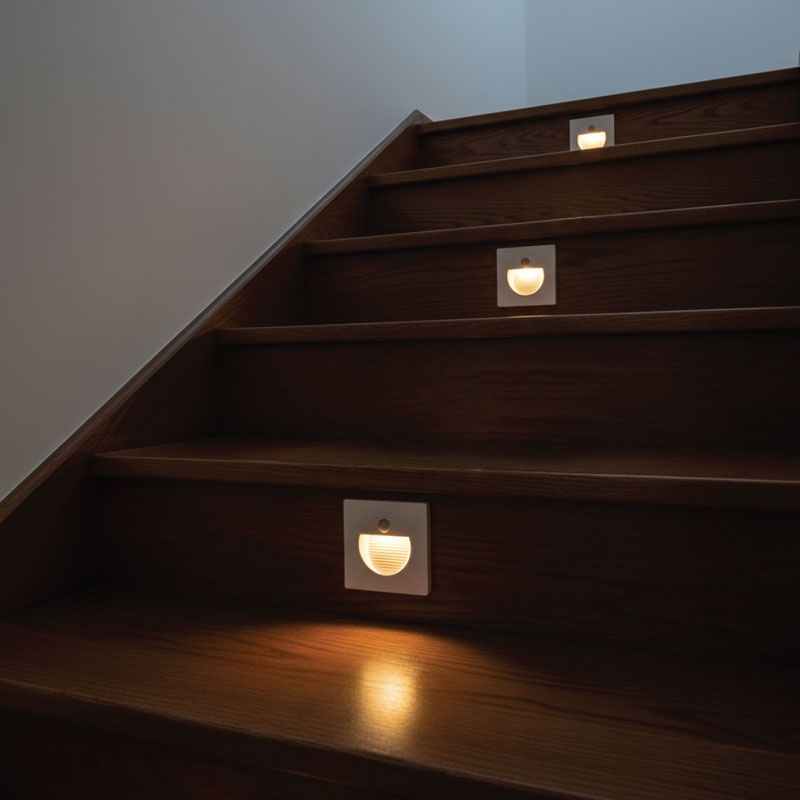 LED ugradna zidna svjetiljka sa senzorom Green Tech 1,5W, 3000K IP20, bijela - Slika 12
