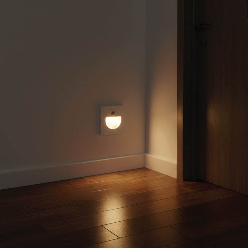 LED ugradna zidna svjetiljka sa senzorom Green Tech 1,5W, 3000K IP20, bijela - Slika 13