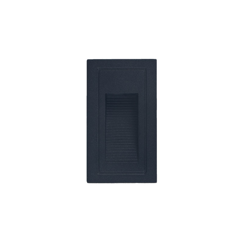 LED ugradna zidna svjetiljka Green Tech 3W, 3000K IP44, crna - Slika 3