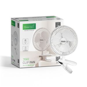 Ventilator s kopčom Green Tech 17W, 6", bijela boja