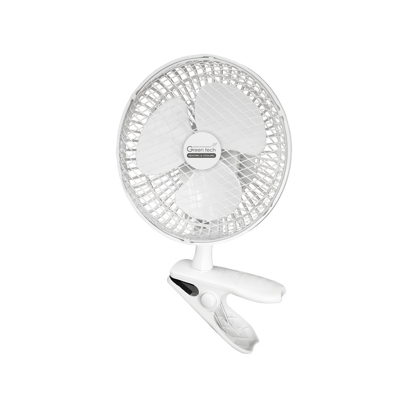Ventilator s kopčom Green Tech 17W, 6", bijela boja - Slika 2