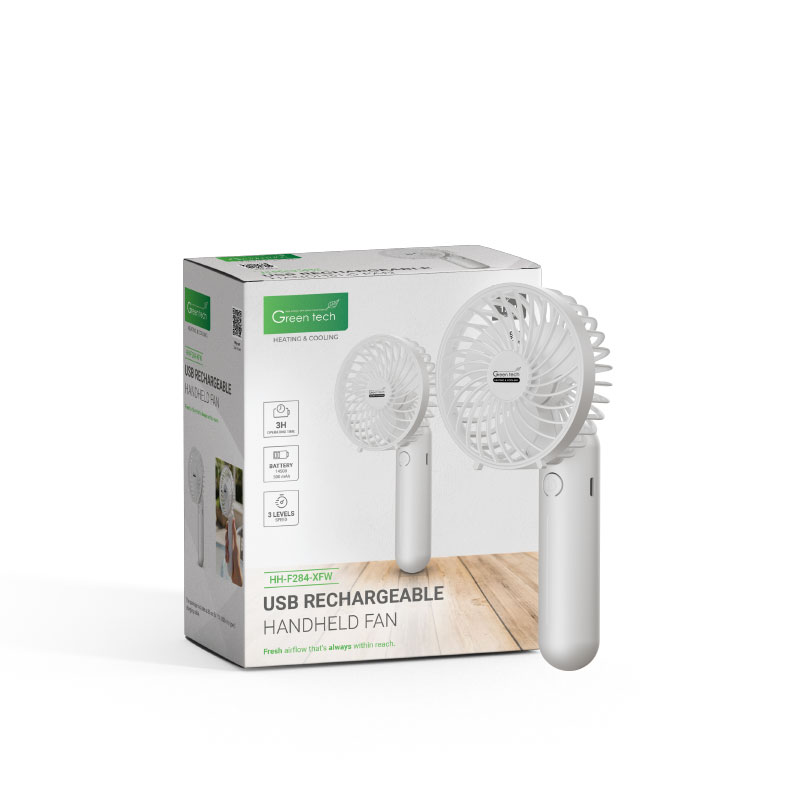 Prijenosni ventilator Green Tech, 1.1W, bijeli, sa USB punjenjem - Slika 6
