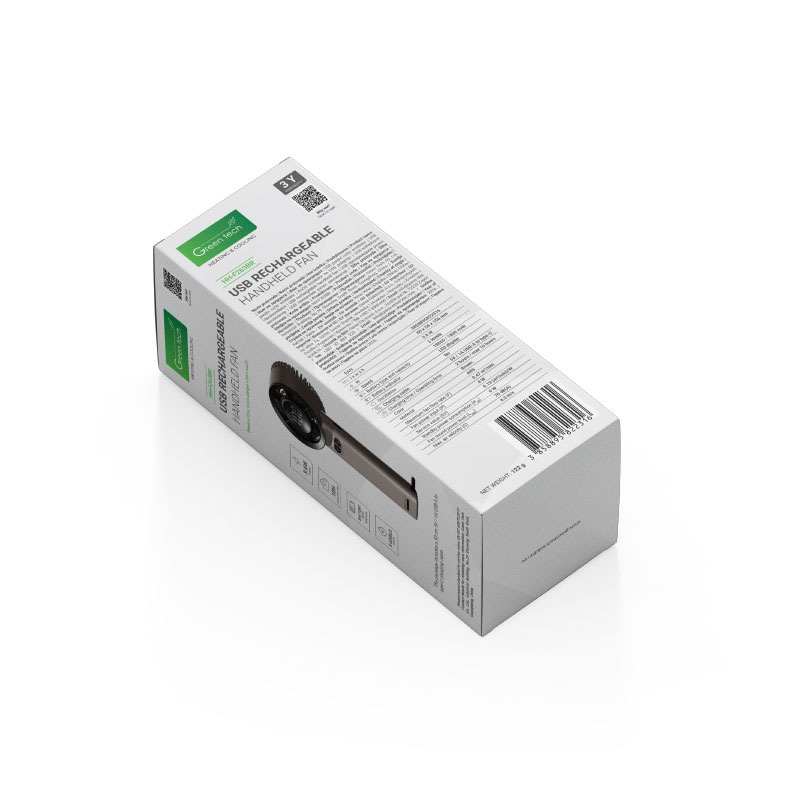 Prijenosni ventilator Green Tech, 3.6W, smeđi, sa USB punjenjem - Slika 9