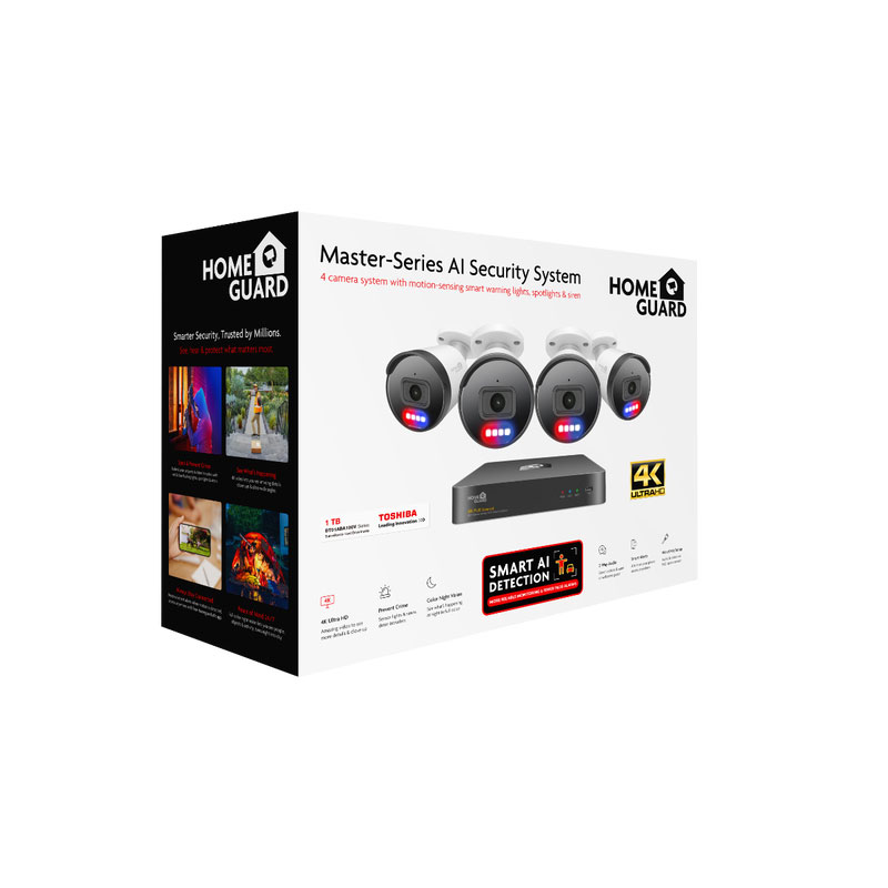 Homeguard POE Set 4K NVR 8CH+4 kamere, svjetlosno/zvučni alarm, AI detekcija - Slika 4