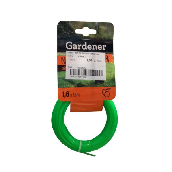 Nit za trimer 1,6 mm 15 m