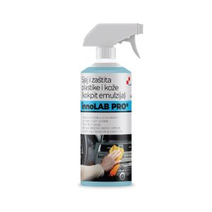 InnoLAB PRO Sjaj i zaštita plastike i kože (kokpit emulzija) 500 ml idealno je za sve vrste plastika, mekanih, gumiranih i kožnih površina.