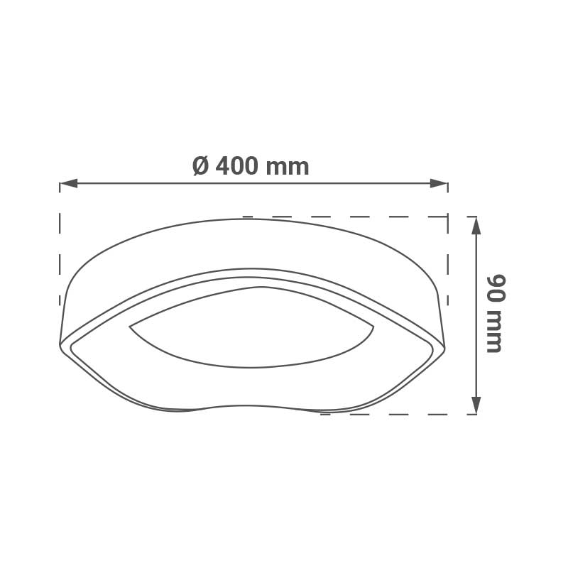 Smart plafonjera Green Tech metalna 60W, 3CCT s daljinskim up., fi 42cm - Slika 9