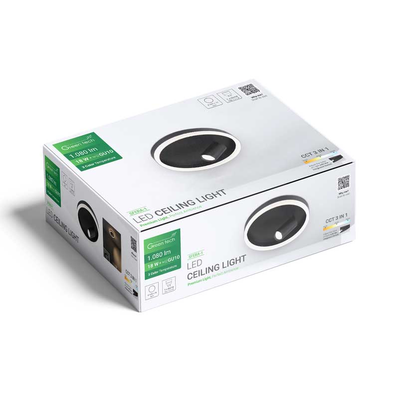 Stropna dekorativna svjetiljka Green Tech SFERA-1 18W - Slika 6