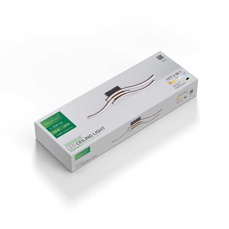 Stropna dekorativna svjetiljka WAVEFUSION-18W Green Tech 18W, 3CCT - Slika 2