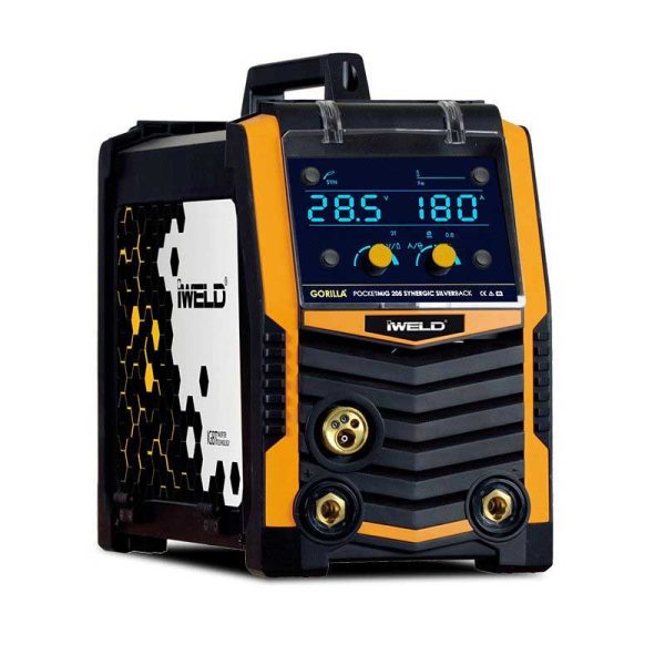 IWELD GORILLA POCKETMIG 205 SYNERGIC SILVERBACK LCD Inverter za zavarivanje 190A