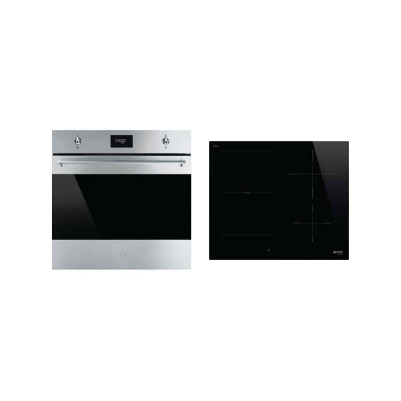 Set SMEG SFP6301TVX Pećnica + SMEG SI1M4644D Ploča