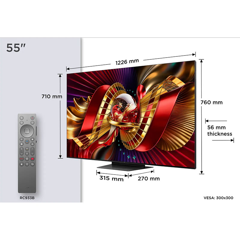 Televizor TCL 55C8L SQD-Mini LED TV 55" Google TV - Slika 5