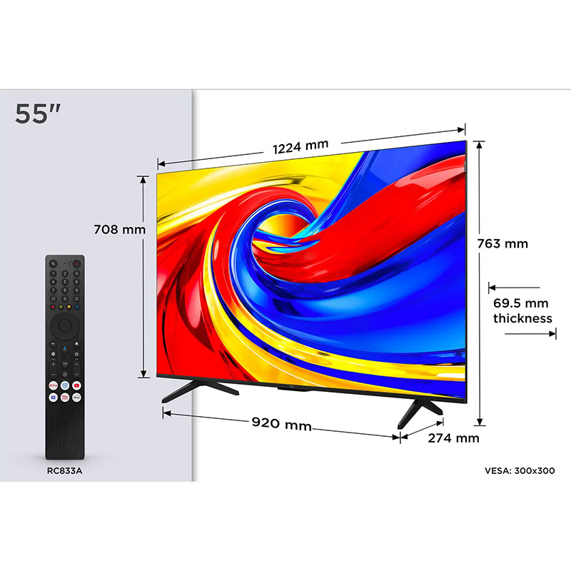 Televizor TCL 55P7L QLED TV 55" Google TV - Slika 6