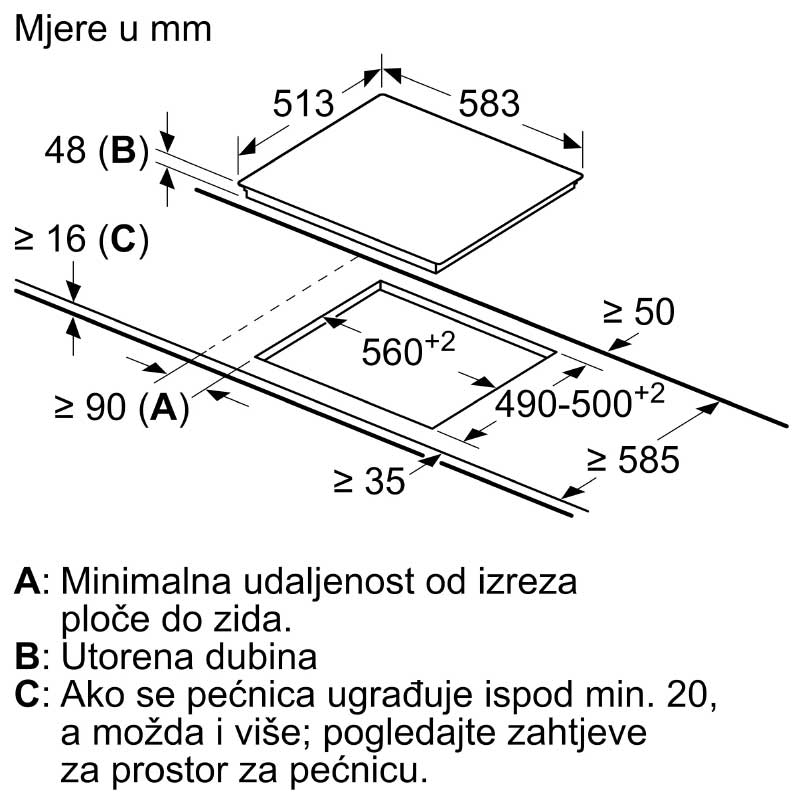Bosch PKE645FP1E Staklokeramička ploča - Slika 2